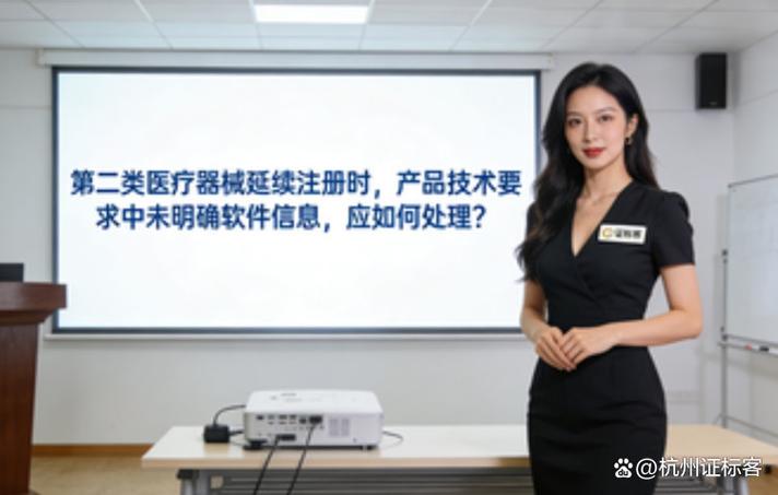 第二類醫療器械延續注冊時,產品技術要求中未明確軟件信息,應如何處理
